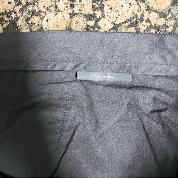 Derek Lam Drake Crop Trouser Viscose Blend Women's Pants Career Navy Size 14 - Picture 6 of 9